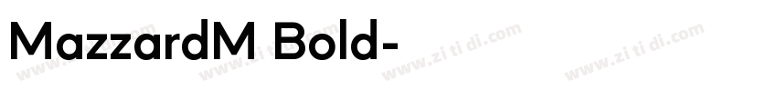 MazzardM Bold字体转换